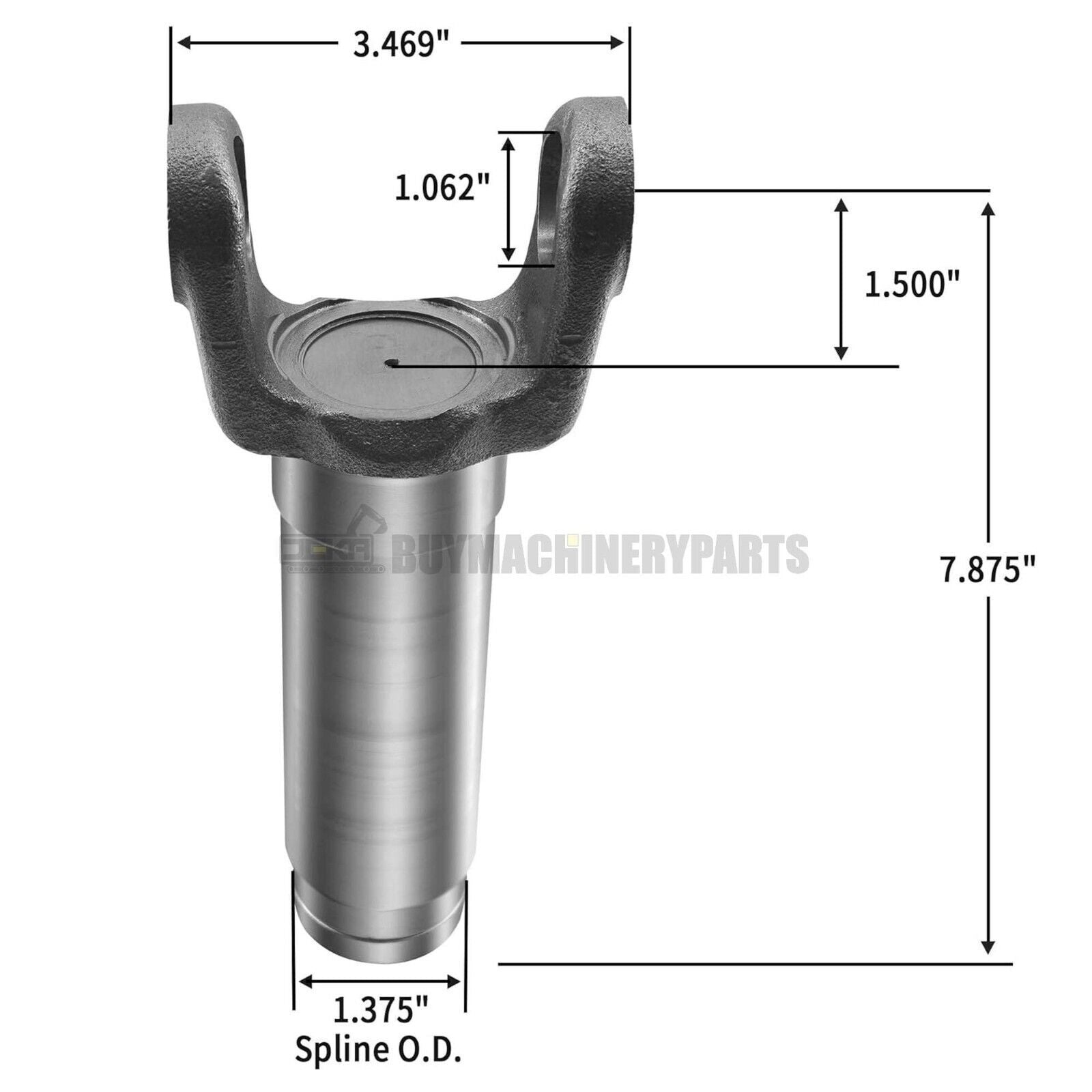 Mid Drive Shaft Slip Yoke 2-3-8021KX Slip Yoke 16 Spline 1310 Series 3103-162