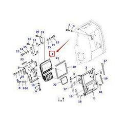 Monitor 7831-69-1102 for Komatsu Crawler Dozer D155AX-6 D155AX-6A