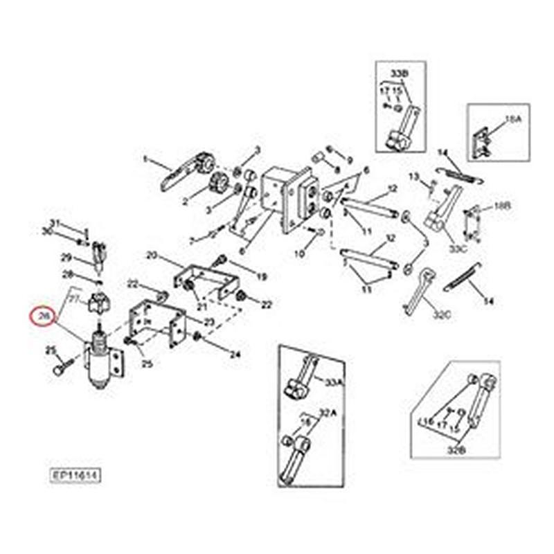 Solenoid Valve 2001-12E2U1B3A AE55580 for John Deere 3950 3970 5400 5200 5460 5440 5820 5720 5830 5730