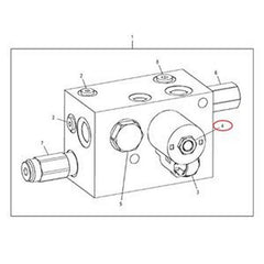 Solenoid Cartridge Valve AN221447 for John Deere 318D 319D 320D 323D 326D 328D 329D 332D 333D 744 904 844K 9470 9770