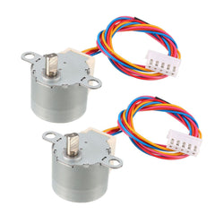 2pcs 24BYJ48 DC 12V Micro Reduction Stepper Stepping Motor 4-Phase 5 Wire