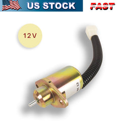 Fuel Shut Off Solenoid 17454-60010 For Kubota D1105 Woodward Yanmar Diesel 12V