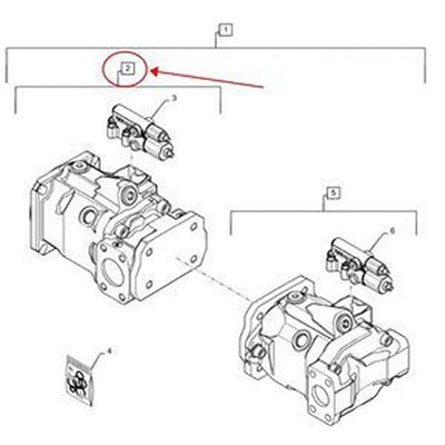 Hydraulic Pump 48009611 for CASE 1021F 1021G 1121F 1121G New Holland W270C W300C