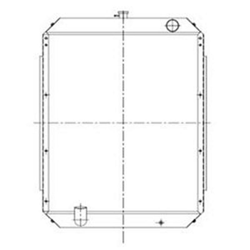 Water Tank Radiator for Hyundai Excavator R2900-3