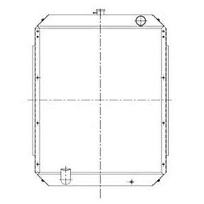 Water Tank Radiator for Hyundai Excavator R2900-3