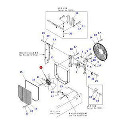 Fan 419-03-33211 for Komatsu Loader WA150-5 WA200-5 WA250-5 WA320-5 WA270-5 WA320-5