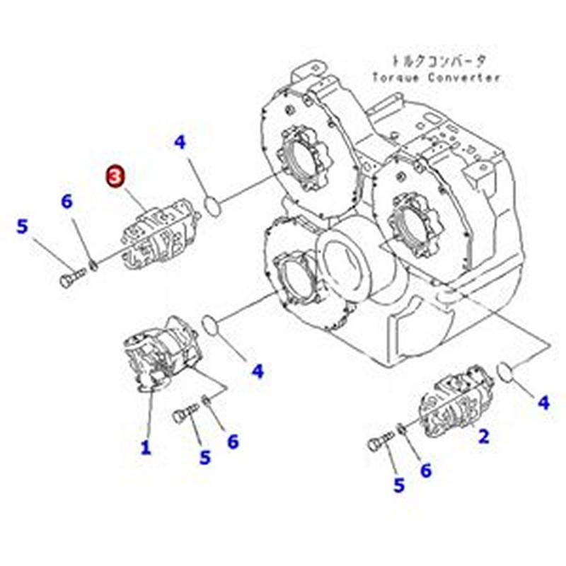For Komatsu Dump Truck HD985-5 HD985-3 HD785-3 HD785-5 Hydraulic Pump 705-52-42090