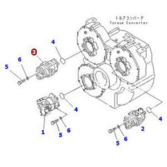 For Komatsu Dump Truck HD985-5 HD985-3 HD785-3 HD785-5 Hydraulic Pump 705-52-42090