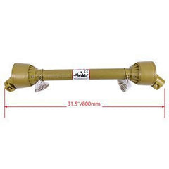 Tractor PTO Shaft Driveshaft for 1-3/8" x 6 Spline Both Ends 31.5"-43.3" Length Series 1