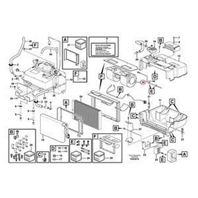 24V Fan 16271018 for Volvo Dump Truck A25F A30F A35G A40G Wheel Loader L110G L120F L180F L220F L250H L60F L90F