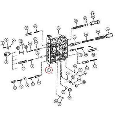 Control Valve 4644406558 237348A1 for CASE Wheel Loader 821B 921B 621B 721B ZF Transmission 4WG200