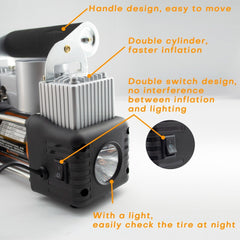 Universal Heavy Duty Portable Air Compressor Car Tire Inflator Pump 12V 150PSI