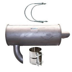 Muffler Silencer 4256163 with U Bolt 4252533 and Clamp 4257014 for Isuzu 6BD1 Hitachi EX200-2 EX200-3 EX200LC-2 EX200LC-3 EX200-3E EX200K-2 EX200K-3