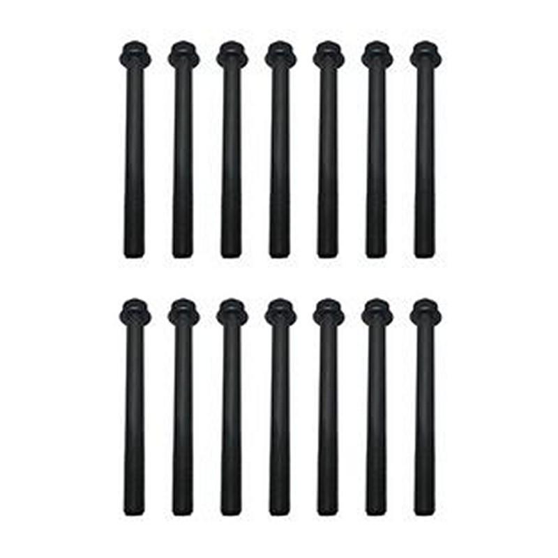 14Pcs Cylinder Head Bolt 25-15024-00 for Kubota D1105 Carrier CT3.69 CT3-69-TV Engine