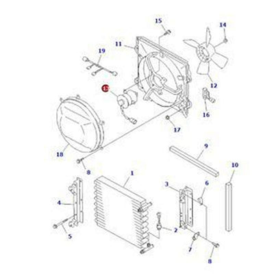 A/C Blower Motor ND263500-0763 for Komatsu WA250L-5 WA200L-5 WA200-5 WA150-5 WA250-5 WA320-5 Dozer D375A-5