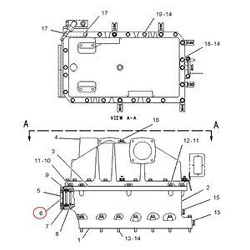 Aftercooler Core 2W-6593 for Caterpillar CAT 3412 3208 Engine 990 992C 992D 844 773B 773D 773E 775B 775D 775E
