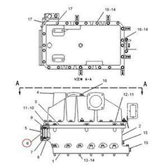 Aftercooler Core 2W-6593 for Caterpillar CAT 3412 3208 Engine 990 992C 992D 844 773B 773D 773E 775B 775D 775E