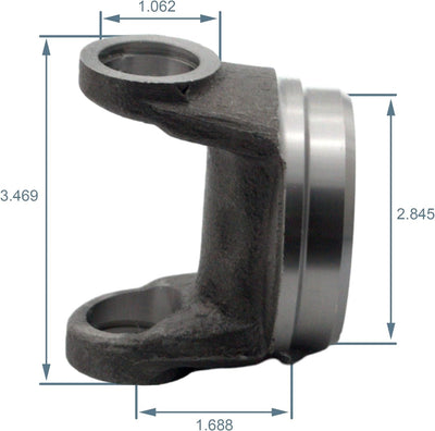 Drive Shaft Tube Weld Yoke 2-28-437