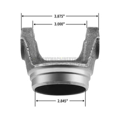 Driveshaft Tube Yoke 3-28-57 Weld Yoke Fits 3" x 0.083" Welded Tube Wall
