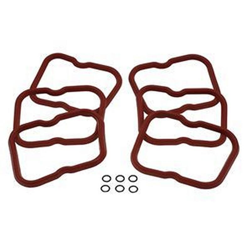6Pcs Rocker Cover Gasket 2852033 for CASE 430 435 440 440CT 445 445CT 450 450CT 465 521D 570MXT 580M 580N