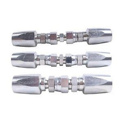 Hydraulic Hose Repair Kit 1/4 3/8 1/2 ID 2-Wire Hose Reusable Field Repair Fitting