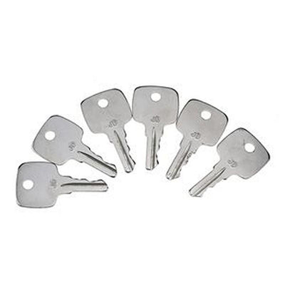 Set of 6 Ignition Keys AR51481 for John Deere Tractor 322 330 332 655 755 756 830 855 856 955 4200 4300 4400