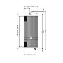 Water Tank Radiator for Hyundai Excavator RX75-V