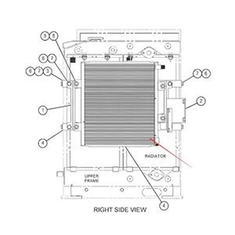 A/C Condenser Core 555-7856 for Caterpillar CAT Engine C2.4 Excavator 305.5E 305.5E2 306E2