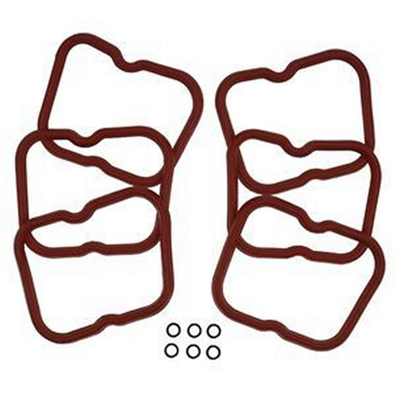6Pcs Rocker Cover Gasket 2852033 for CASE 430 435 440 440CT 445 445CT 450 450CT 465 521D 570MXT 580M 580N