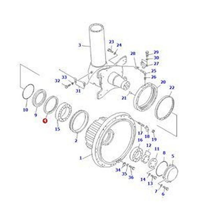 Oil Seal 561-27-61910 for Komatsu Dump Truck 330M HD785-5LC HD985-5 HD785-2 HD985-3 HD785-5