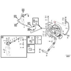 Turbocharger VOE17352322 for Volvo Engine D16 Excavator EC900 EC950E