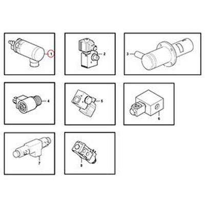 12V Solenoid Vavle VOE11715004 for Volvo Engine D3D D3.6D Wheel Loader L20B L25B L30B L35B L20F L25F