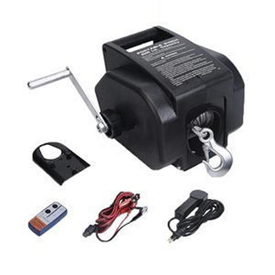 12V Dual Direction Electric Winch with Wireless Remote Control for Boats