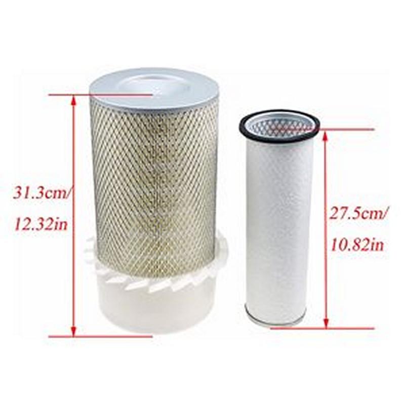 Air Filter Set 6681474 6681475 for Bobcat 963 963G A300 S220 S250 S300 S330 T250 T300 T320 Kubota V3300 V3800