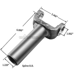 Transmission Slip Yoke 2-3-4871X Trans Slip Yoke 28 Spline for 1310 Series