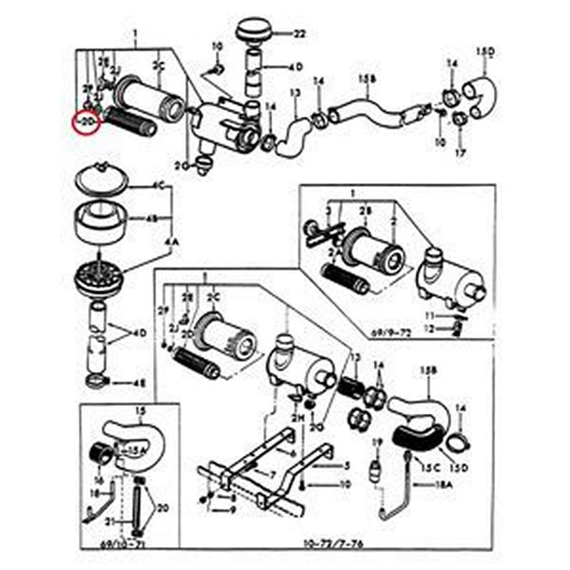 Air Filter E6NN9R500EB for New Holland Loader A64 A66 Tractor 9200 9600 9700
