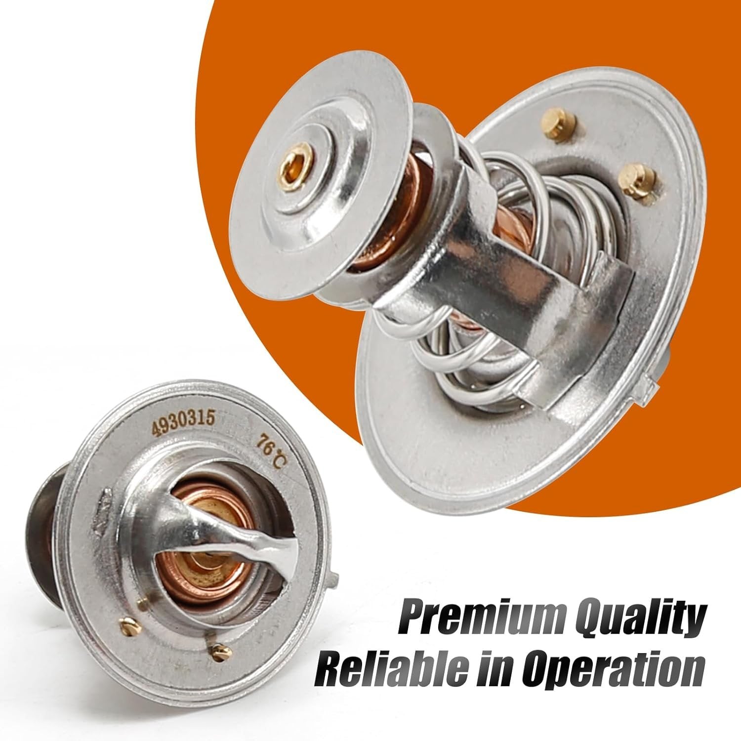 Thermostat Kit 3920336 3923331 3917324 Replacement for Cummins Engine 1989-1993 6BTA 6BT 6B 4BTA 4BT 4B 3.9L 5.9L JCB Tractor 3170-80 3170-65 3170