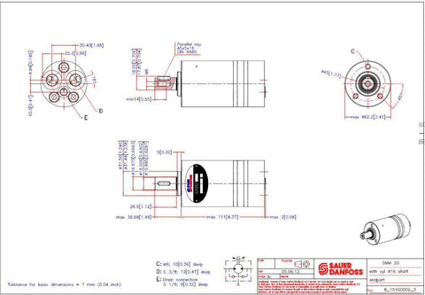 Danfoss High Speed Micro Hydraulic Motor OMM OML Series Danfoss origin ...