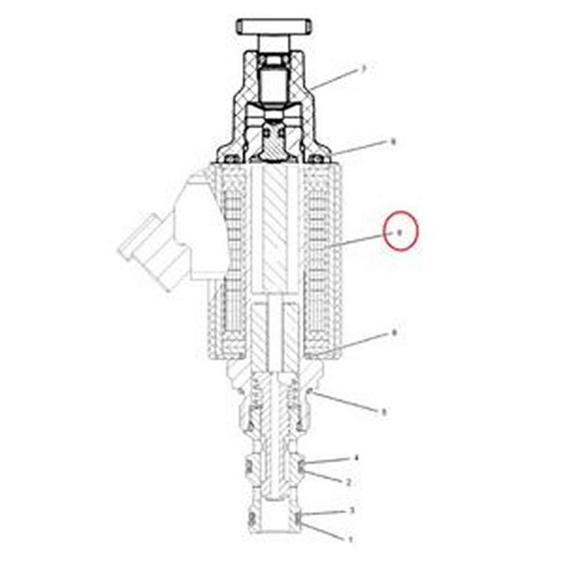 Solenoid 195-7747 for Caterpillar CAT Engine C4.4 Excavator M313D M314 M315 M316 M317 M318 M318D M319 M320 M322C M323F M330D