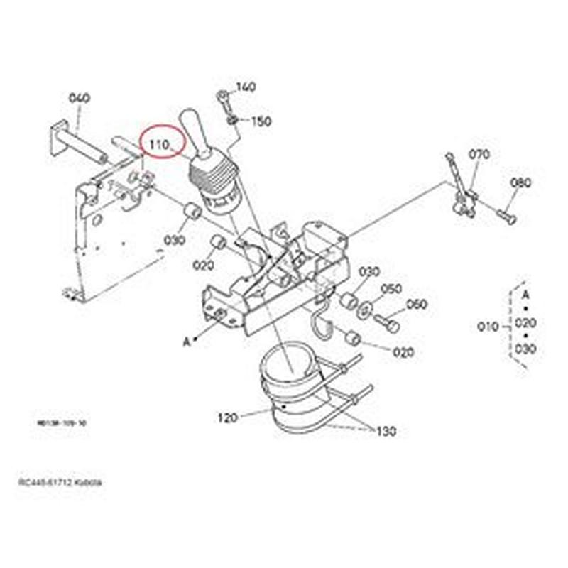 Joystick Controller Pilot Valve Assy RC448-61712 RC448-61720 for Kubota Excavator KX121-3S KX161-3S KX71-3S KX91-3S U35S U45S