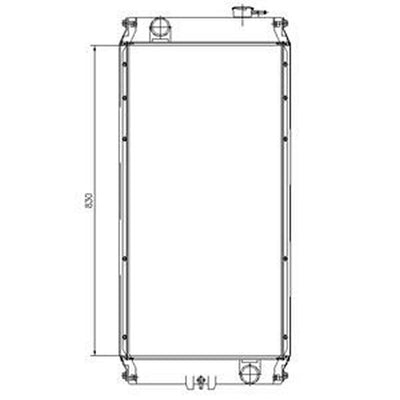 Water Tank Radiator for Caterpillar CAT Excavator 321C LCR