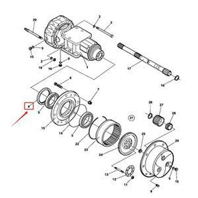 Seal 4700939265 for Dynapac Vibratory Roller CA252D CA260D CA262PD