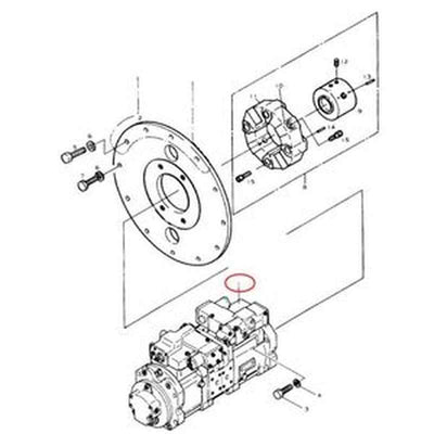 Premium K3V63DT Hydraulic Pump 2401-6228 for Doosan Daewoo Excavator
