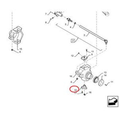 Heavy-Duty King Pin 122259A1 9968025 for CASE Tractor MX Series buymachineryparts