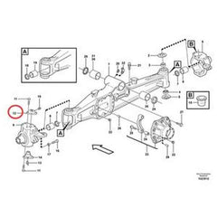 Swivel Housing King Pin VOE11709445 for Volvo Backhoe BL61 BL70 BL71