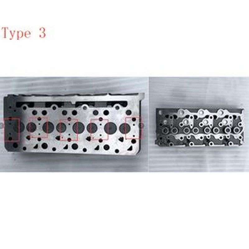 Bare Cylinder Head With Full Gasket Kit for Kubota V2003 V2003M-E2B V2003M-E3B V2003MT-E2B V2003MT-E3B V2003-M V2203 V2203-EB V2203-M-E2B V2203-E2B