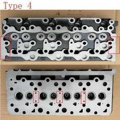 Bare Cylinder Head For Kubota V2003-M Diesel Engine