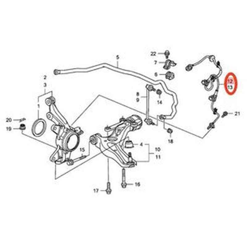 Left & Right ABS Sensor 57450SLNA01 57455SLNA01 for Honda Fit 2007-2008