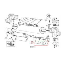 Conjunto de direção de ligação 453/23400 448/17900 para manipulador telescópico JCB 520 526 530 540 