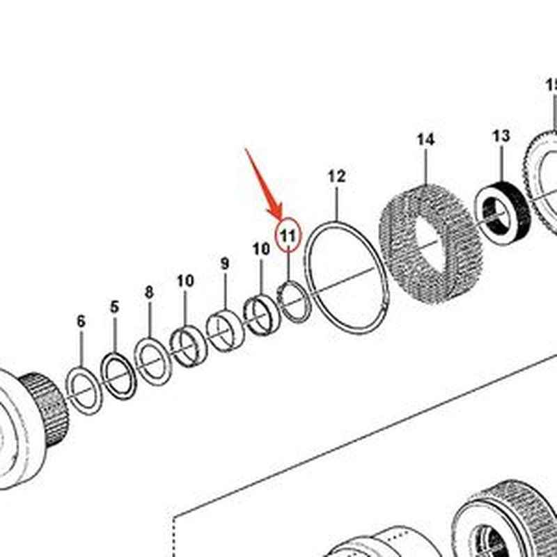 Lock Ring VOE17485919 for Volvo L220H L260H Loaders